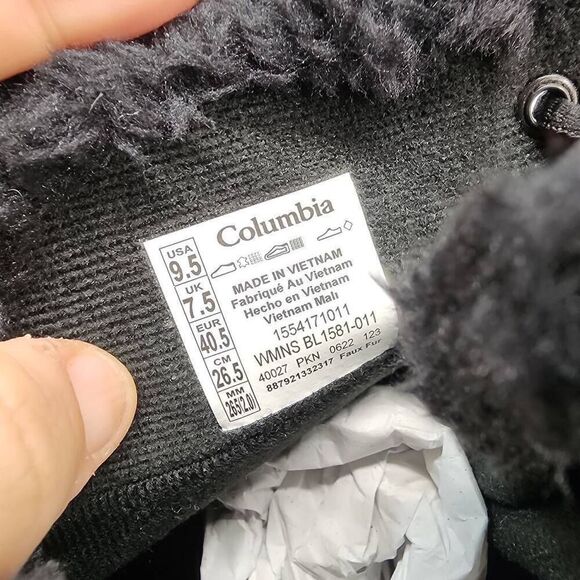 Columbia Size 9.5 Women’s Ice Maiden™ II Boot Black NWB - Picture 7 of 9